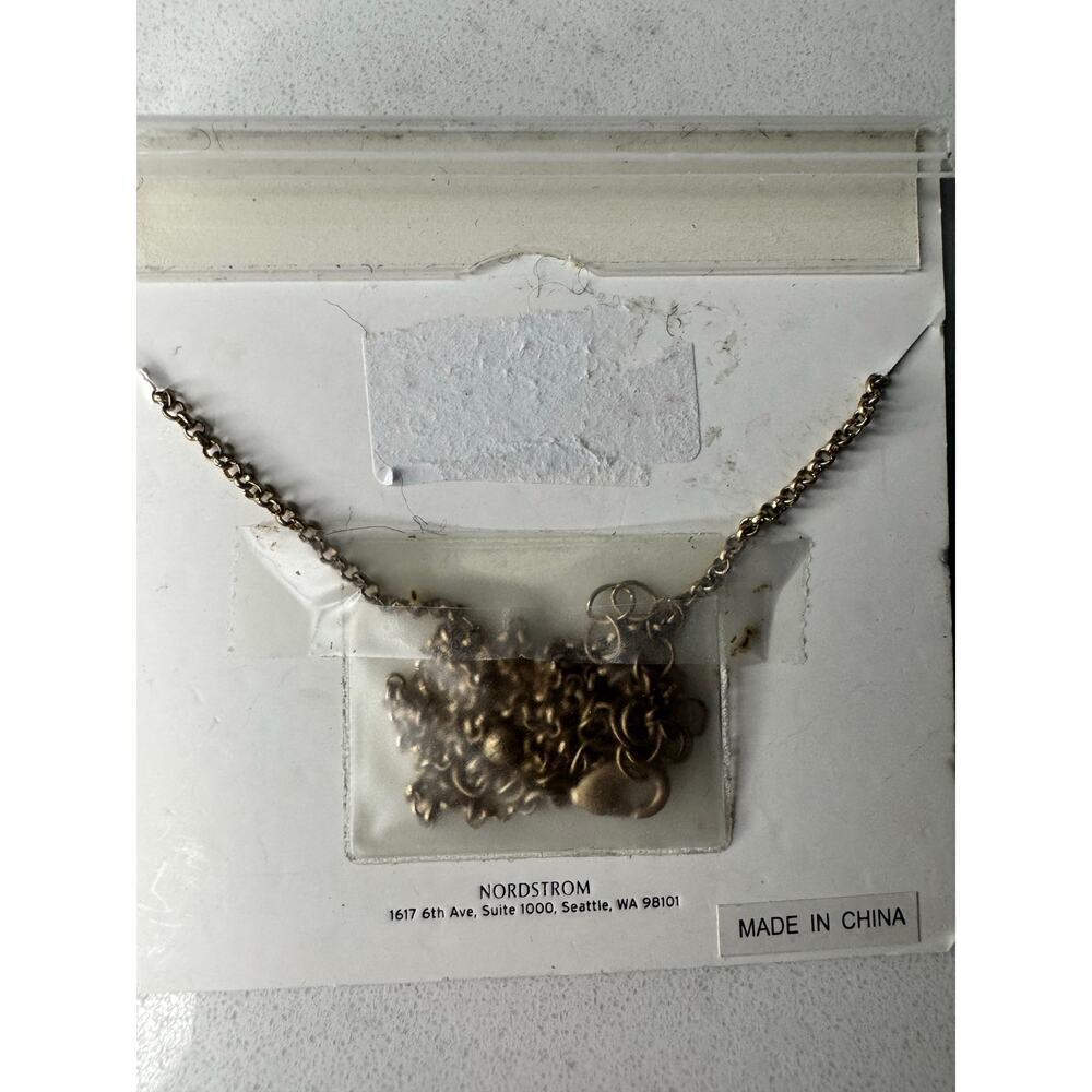 Melrose & Market "C" Triple Initial Antique Gold Necklace - Picture 2 of 2